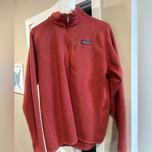 Men’s Large red Patagonia 1/4 Zip Fleece